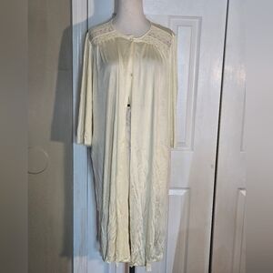 Vintage Vanity Fair Yellow Robe M